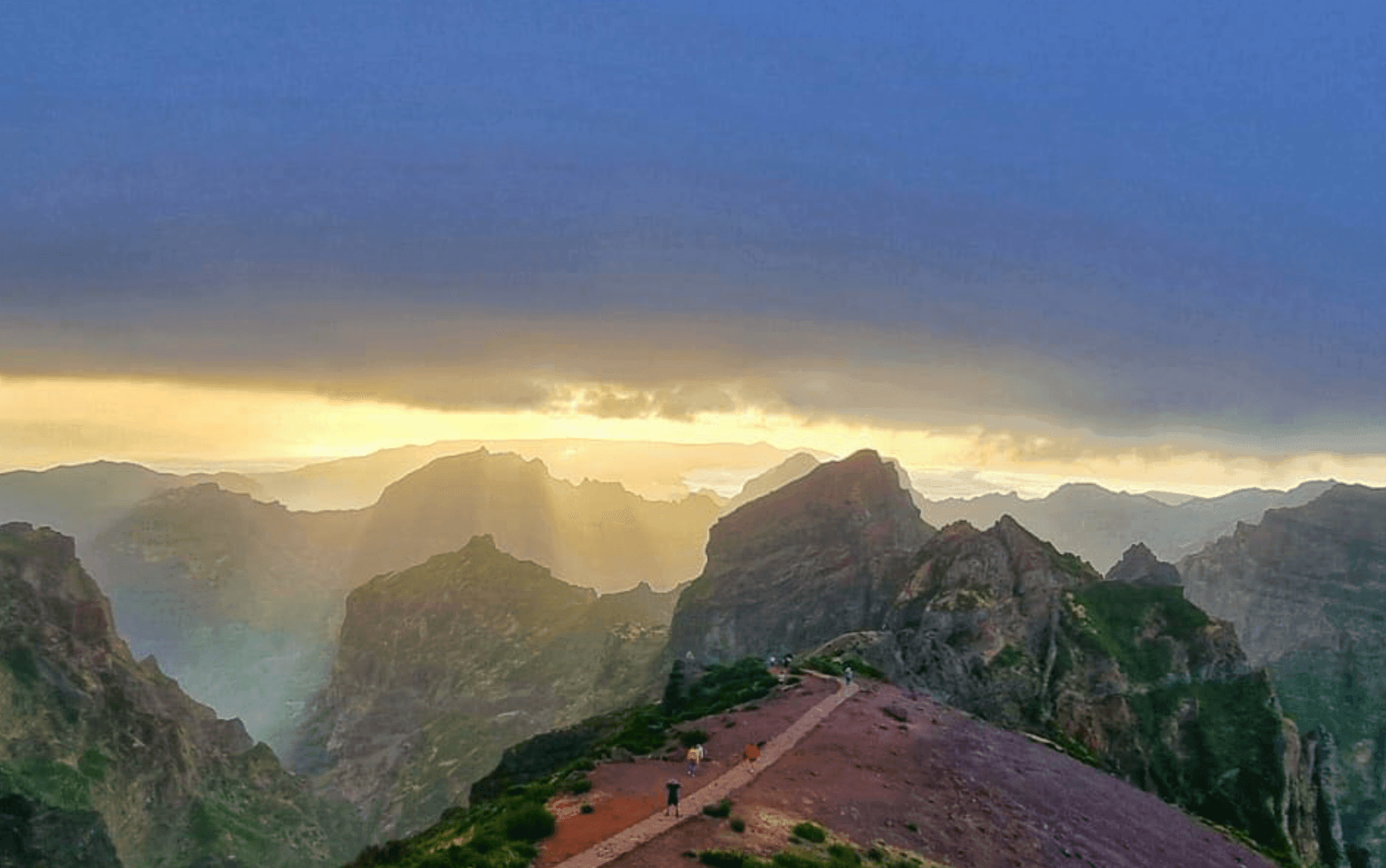 Pico do Arieiro sunrise above the clouds in Madeira — cinematic mountain location for film, TV, commercials and photoshoots.